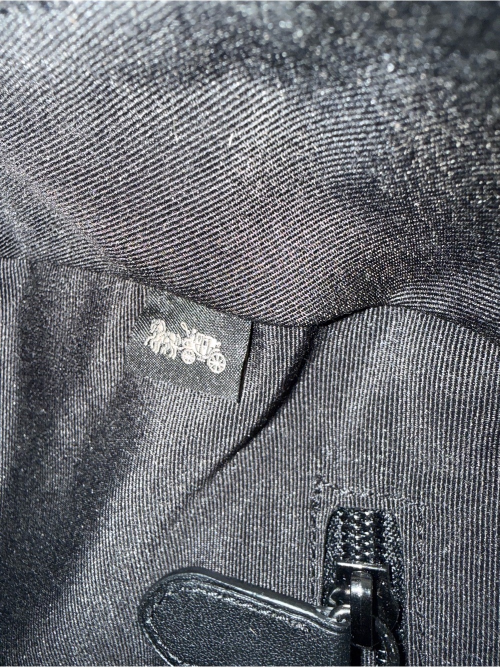 Rare Coach Gunmetal Gray Leather full-size unisex backpack excellent condition - Picture 7 of 10